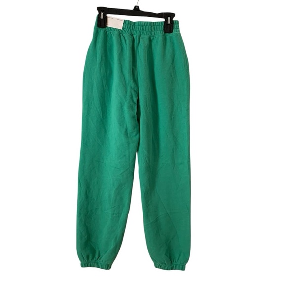 🆑AE Fleece Heritage Boyfriend Jogger Green Size Small - Picture 3 of 9